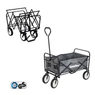 Taczki - Leziter Składany wózek plażowy ogrodowy szary - miniaturka - grafika 1