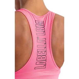 Biustonosz sportowy LABELLAMAFIA TOP HIGHLIGHT 2 PINK - Koszulki sportowe damskie - miniaturka - grafika 6