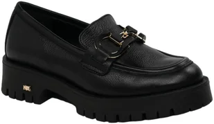 Mokasyny Modne Karino 5260-076 Czarny L Groszek Skóra Naturalna - KARINO - Mokasyny damskie - miniaturka - grafika 1