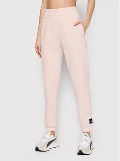 Spodnie sportowe damskie - DKNY Sport Spodnie dresowe DP1P2822 Różowy Regular Fit - grafika 1