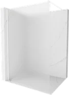 Ścianki i drzwi prysznicowe - Mexen Kioto ścianka prysznicowa Walk-in 70 x 200 cm, szron 8 mm, biała - 800-070-101-20-30 - miniaturka - grafika 1