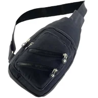 Nerki - MĘSKA SASZETKA NA RAMIĘ UNIISEKS GRAFITOWA BAG REGULOWANY PASEK CROSSBODY - miniaturka - grafika 1