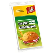 Folia, papier śniadaniowy, serwetki - Jan Niezbędny Sarantis Torebki śniadaniowe papierowe 40szt 8571014925 - miniaturka - grafika 1