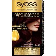 Farby do włosów i szampony koloryzujące - Schwarzkopf Syoss Farba do włosów Oleo 3-22 winne bordo 1op - miniaturka - grafika 1