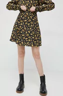Spódnice - Tommy Hilfiger spódnica kolor żółty mini rozkloszowana - miniaturka - grafika 1