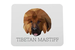 Mastif tybetański podkładka geometryczny Art-Dog - Podkładki pod mysz - miniaturka - grafika 1