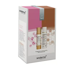 SesDerma Azelac RU Luminous Fluid Cream + Reti Age Anti-Aging Gel Cream ZESTAW Emulsja rozświetlająca SPF 50 50 ml + Krem-żel przeciwstarzeniowy 50 ml Kartonik - Podkłady do twarzy - miniaturka - grafika 1