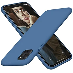 Silikonowe etui na telefon kompatybilne z iPhone 14 6,1 cala, miękkie tylne etui z ochroną aparatu, silikonowe etui odporne na zarysowania, Lake Blue - Etui i futerały do telefonów - miniaturka - grafika 1