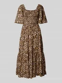 Sukienki - Długa sukienka z marszczonymi detalami model ‘DORA’ - miniaturka - grafika 1