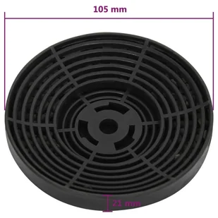 Lumarko Filtry węglowe do okapu, 2 szt., 105x21 mm - Filtry do okapów - miniaturka - grafika 6