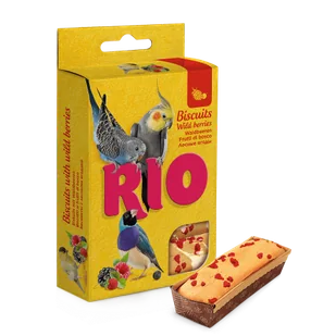 RIO Biszkopty z jagodami dla ptaków 5x7g [22190] - Przysmaki dla ptaków - miniaturka - grafika 1