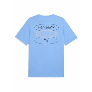 Męska koszulka Graphics 3 Circles PUMA Team Light Blue - Koszulki sportowe męskie - miniaturka - grafika 1