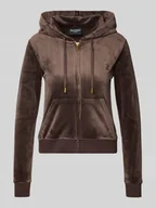 Bluzy damskie - Bluza rozpinana z wyhaftowanym logo model ‘ROBERTSON’ - miniaturka - grafika 1