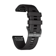 Akcesoria do smartwatchy - Pasek Smooth Braders Do Garmin Fenix 5 / 6 / 6 Pro Black - miniaturka - grafika 1