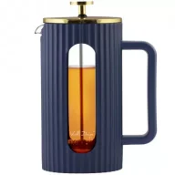 Zaparzacze i kawiarki - Vialli Design Zaparzacz do kawy i herbaty Livio indigo 1050 1 l - miniaturka - grafika 1