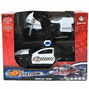 POJAZDY POLICYJNE MOTOCYKL SAMOCHÓD RADIOWÓZ ZABAWKI POLICJANTA - Samochody i pojazdy dla dzieci - miniaturka - grafika 1