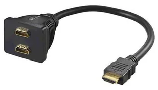 Microconnect HDM19M19F19F kabel HDMI 0,2 m HDMI Typu A (Standard) Czarny - Kable - miniaturka - grafika 1