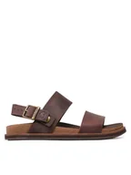 Sandały męskie - Timberland Sandały Amalfi Vibes 2Band Sandal TB0A419HV131 Brązowy - miniaturka - grafika 1