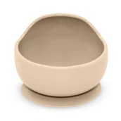 Miseczki i talerzyki dla dzieci - Petite&Mars Take&Match Silicone Bowl miska z przyssawką Desert Sand 6 m+ 360 ml - miniaturka - grafika 1