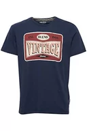 Koszulki męskie - Blend Męski T-shirt 20714545, 194024/Dress Blues, S - miniaturka - grafika 1