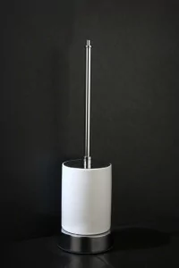 Blue Water LIW-56091 materiał mosiądz wykończenie chrom biały pojemnik na szczotkę wykonany z porcelany - Akcesoria do wc - miniaturka - grafika 1