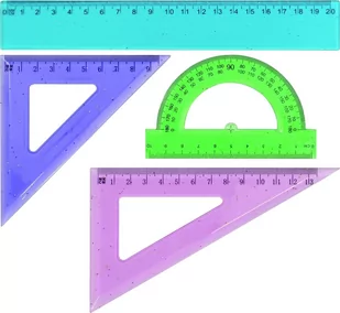 Grand Zestaw kreślarski neon - Przybory szkolne - miniaturka - grafika 1