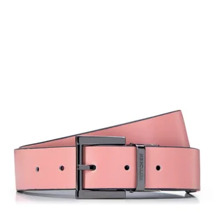 Damski pasek ze skóry z tłoczeniem różowo - granatowy - Wittchen - Paski - miniaturka - grafika 1