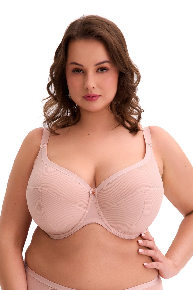 Biustonosz Semi-Soft Sonia MAXI 1058 półusztywniany różowy 75L