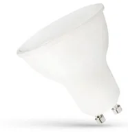 Żarówki LED - Żarówka LED GU10 7,5W b.zimna 6000K 720lm 110st obudowa biała szyba mleczna SPECTRUM - miniaturka - grafika 1