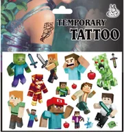 Zabawki kreatywne - Tatuaże dla dzieci zmywalne dziecięce Minecraft piksele tymczasowe M2 - miniaturka - grafika 1