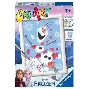 Malowanka CreArt dla dzieci: Frozen: Uroczy Olaf 201723 RAVENSBURGER malowanie po numerach - Prace ręczne dla dzieci - miniaturka - grafika 1