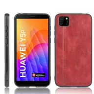 Etui i futerały do telefonów - Etui HUAWEI Y5P / HONOR 9S Skórzana nakładka Hybrid case czerwone - miniaturka - grafika 1