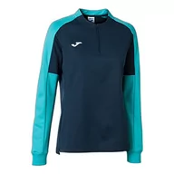 Bluzy damskie - Joma Eco Championship bluza damska, granatowy/turkusowy fluorescencyjny, XL - miniaturka - grafika 1
