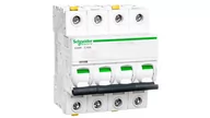 Bezpieczniki elektryczne - Schneider Electric Wyłącznik nadprądowy iC60H 4P C63 10KA A9F07463 - miniaturka - grafika 1