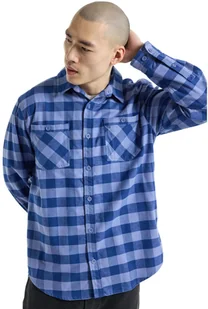 koszula męska BURTON FAVORITE FLANNEL LS Slate Blue Buffalo Plaid - Koszule męskie - miniaturka - grafika 1