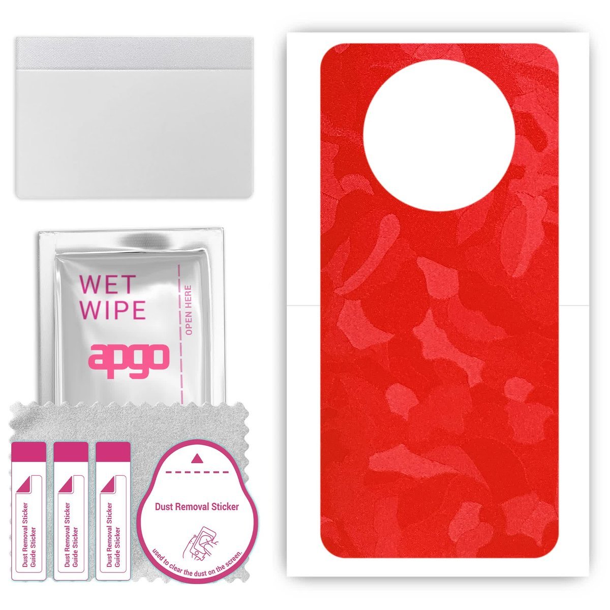 Folia naklejka skórka strukturalna na TYŁ do Oppo Reno12 F 5G - Moro Camo Czerwony - apgo SKINS