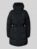 Płaszcze męskie - Płaszcz pikowany z nadrukiem z logo - miniaturka - grafika 1