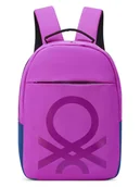 Plecaki - Delsey x Benetton Plecak "Fabrica" w kolorze różowym - 30 x 44 x 14 cm - miniaturka - grafika 1