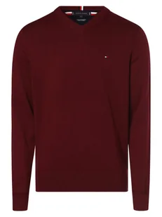 Tommy Hilfiger Sweter z dodatkiem kaszmiru Mężczyźni Bawełna czerwony jednolity, S - Swetry męskie - miniaturka - grafika 1