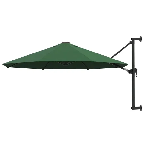 Elegancki parasol ścienny UV 300x131 cm, zielony