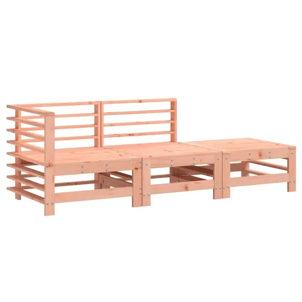 Zestaw Wypoczynkowy Ogrodowy z Litego Drewna Daglezjowego, 63.5x63.5x60 cm