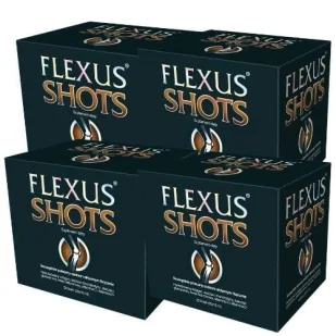 4 x Flexus Shots - kolagen na stawy - 4 x 20 fiolek x 10 ml - Stawy, mięśnie, kości - miniaturka - grafika 1
