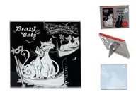 Pozostałe akcesoria kuchenne - Podkładka szklana - Koci świat, Koty w Wenecji (CARMANI) - miniaturka - grafika 1