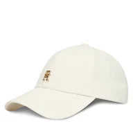 Czapki damskie - Czapka z daszkiem Tommy Hilfiger Th Elevated Chic Cap AW0AW17631 Biały - miniaturka - grafika 1