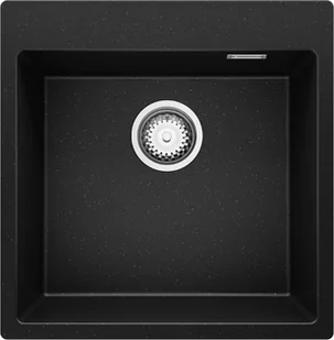 Zlew BRANDE ZONE 490-50 BLACK METALLIC (czarny metalik) zwijany ociekacz ROLLMATA - Zlewozmywaki - miniaturka - grafika 1