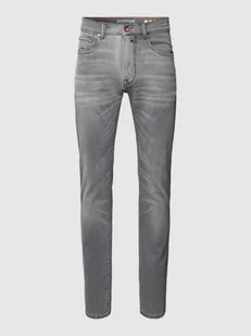 Jeansy o kroju tapered fit z 5 kieszeniami model ‘Lyon’ - Spodnie męskie - miniaturka - grafika 1