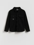 Bluzki dla chłopców - Reserved - Klasyczna koszula - czarny - miniaturka - grafika 1