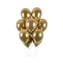 Gemar Balloons Balony "Shiny", złoty chrom, Gemar, 13",  50 szt GB120/88 - Balony i akcesoria - miniaturka - grafika 1