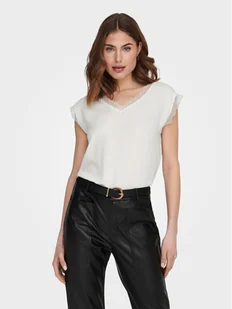 ONLY Bluzka Jasmina 15252241 Biały Regular Fit - Bluzki damskie - miniaturka - grafika 1