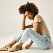 Spodnie damskie - Regatta Spodnie damskie capri Shorebella Niebieski, Cotton, Rozmiar: 38 - miniaturka - grafika 1